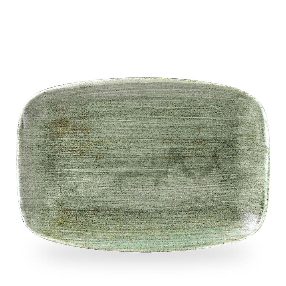 Churchill Stonecast Patina Burnished Green Platte Rechteckig 34,4 x 23,4 cm