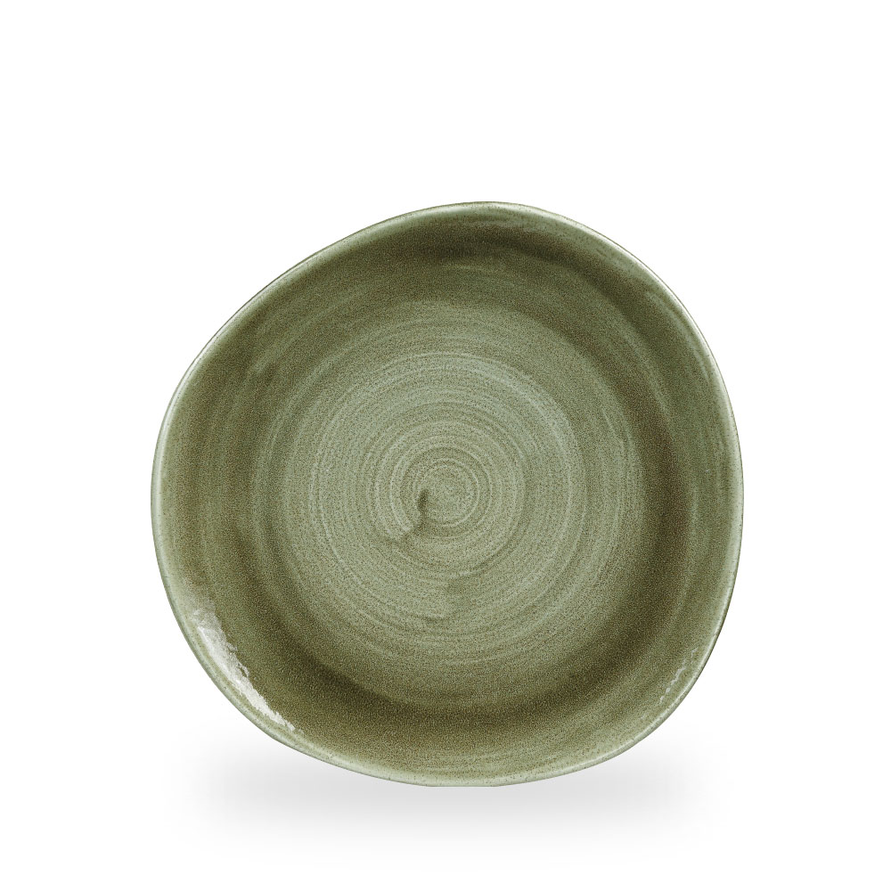 Churchill Stonecast Patina Burnished Green Teller Organisch 26,4 cm