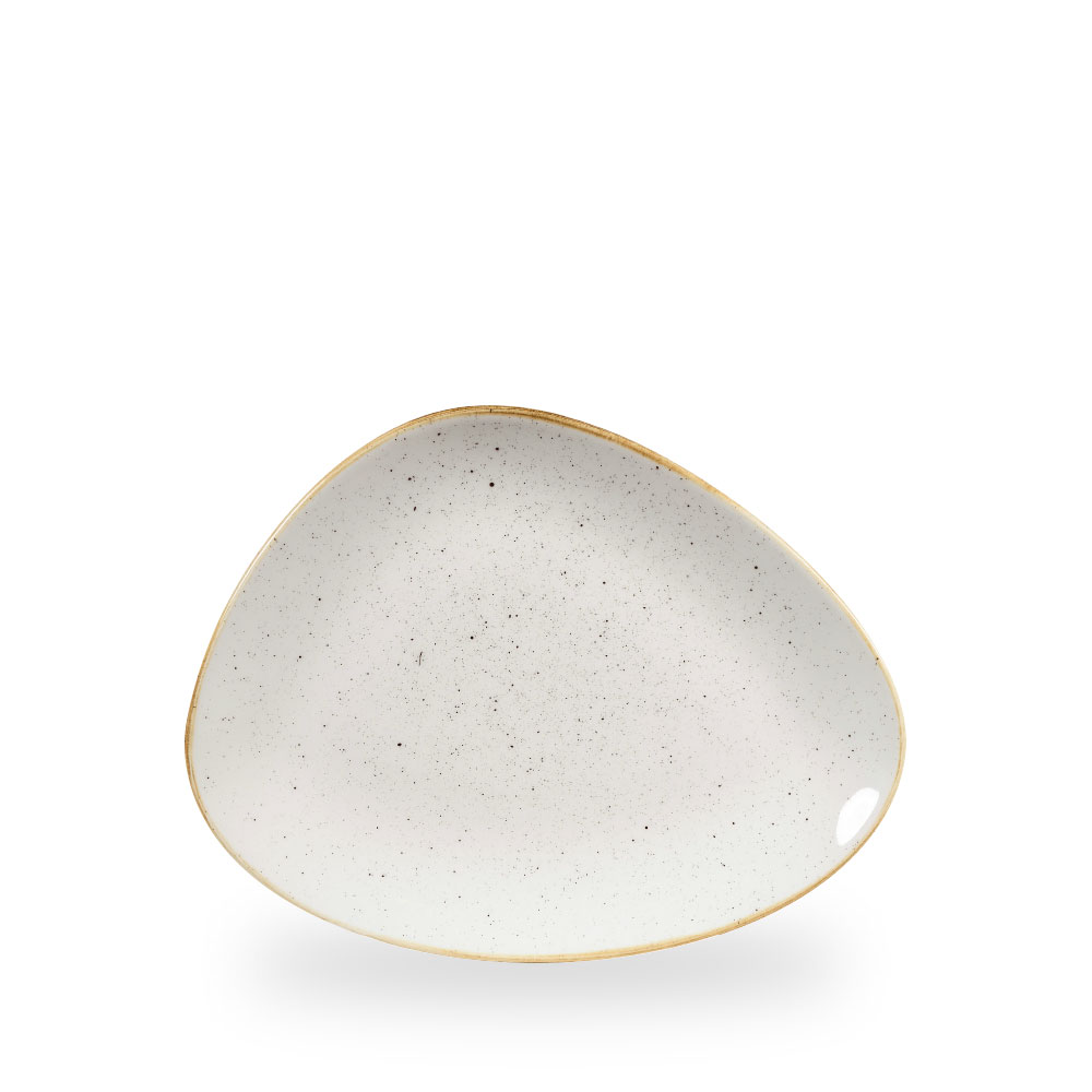 Churchill Stonecast Barley White Chefs Platte Dreieckig 26.5 x 20.5 cm