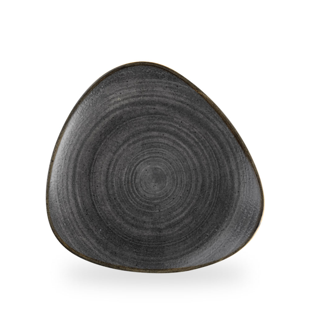 Churchill Stonecast Raw Black Teller Dreieckig 26,5 cm 