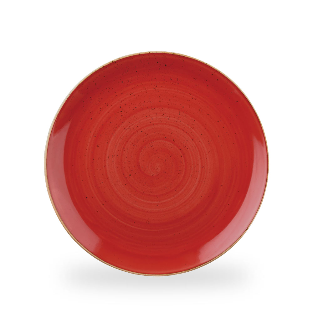 Churchill Stonecast Berry Red Teller Flach Coup 28,8 cm