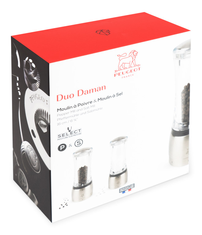 DAMAN Duo PM & SM elektrisch u'Select Z Edelstahl/Acryl 16 cm