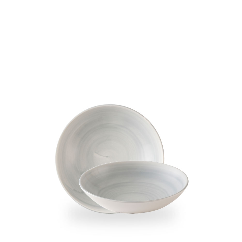 Churchill Stonecast Canvas Grey Schale Tief Coup 18,2 cm