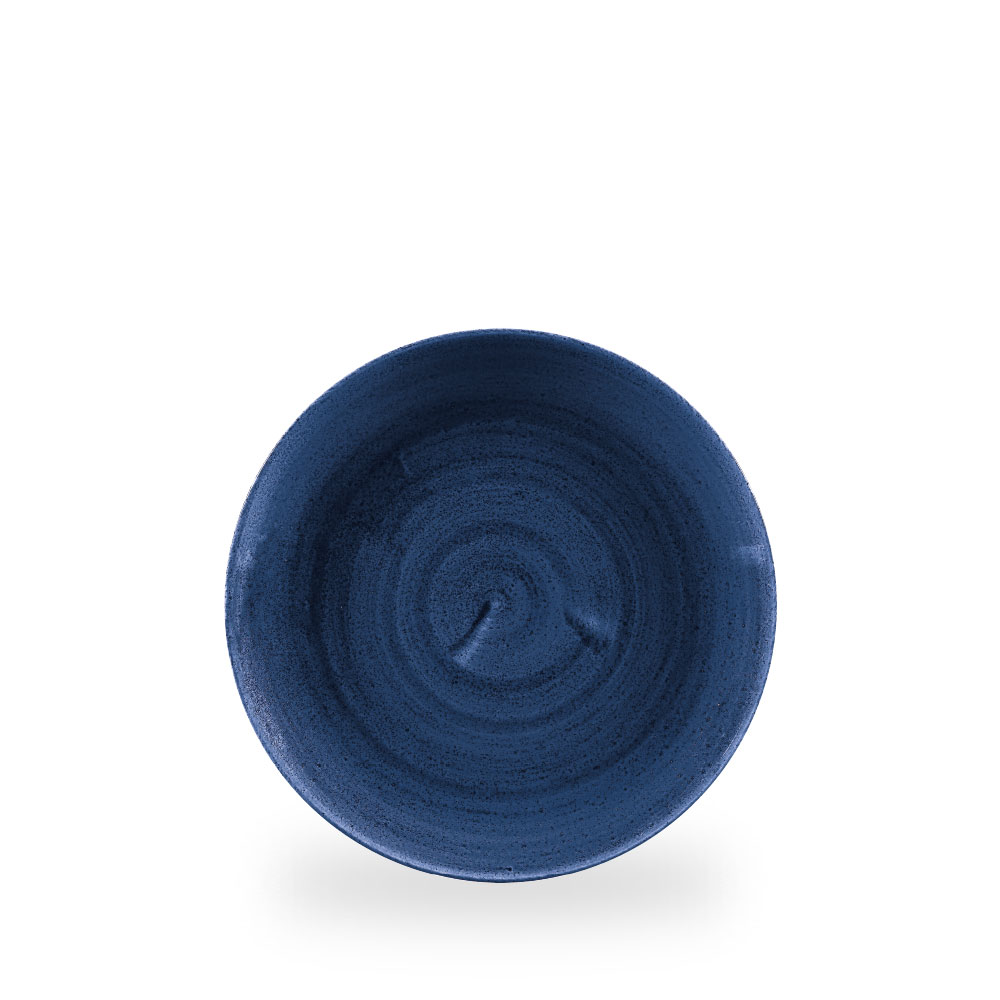 Churchill Stonecast Patina Cobalt Blue Teller Flach Coup 21,7 cm