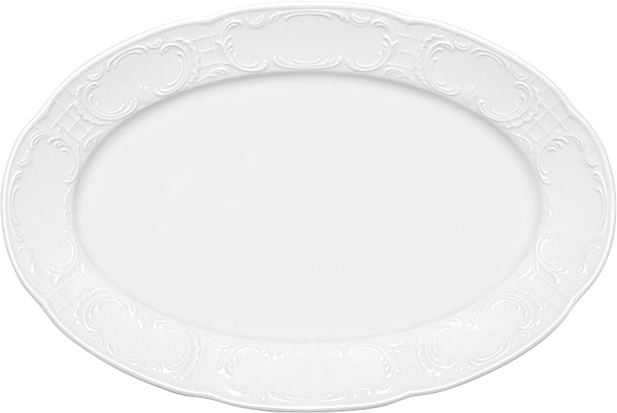 Mozart - Platte oval Fahne Relief, 28 x 19 cm