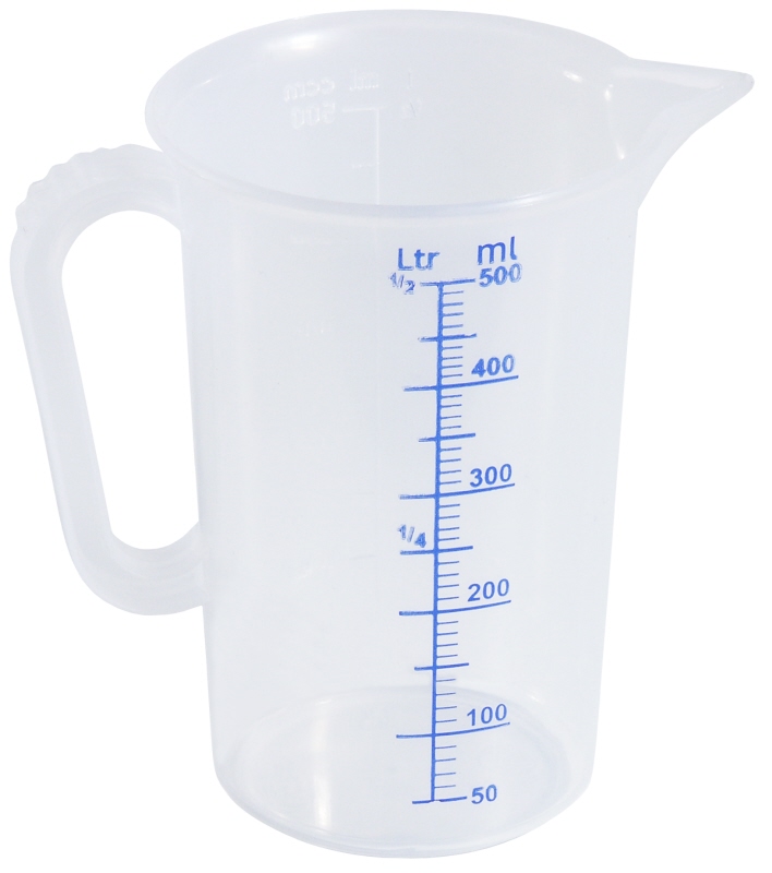 Messbecher aus Polypropylen, 0,25 ltr.