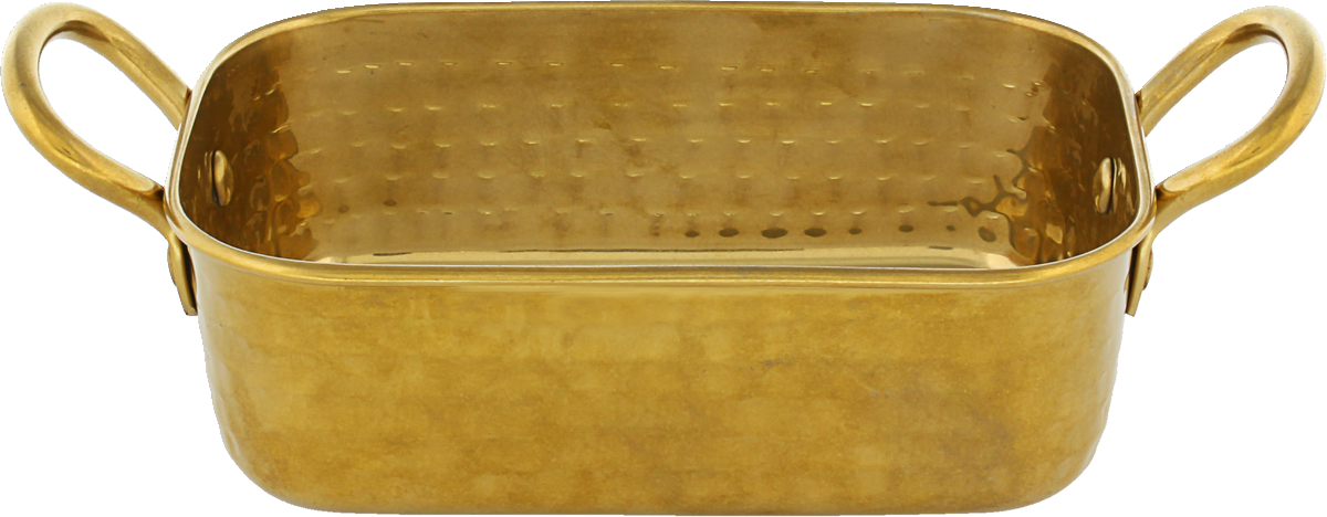 Spotlights - Pfännchen rechteckig gold 15x10cm