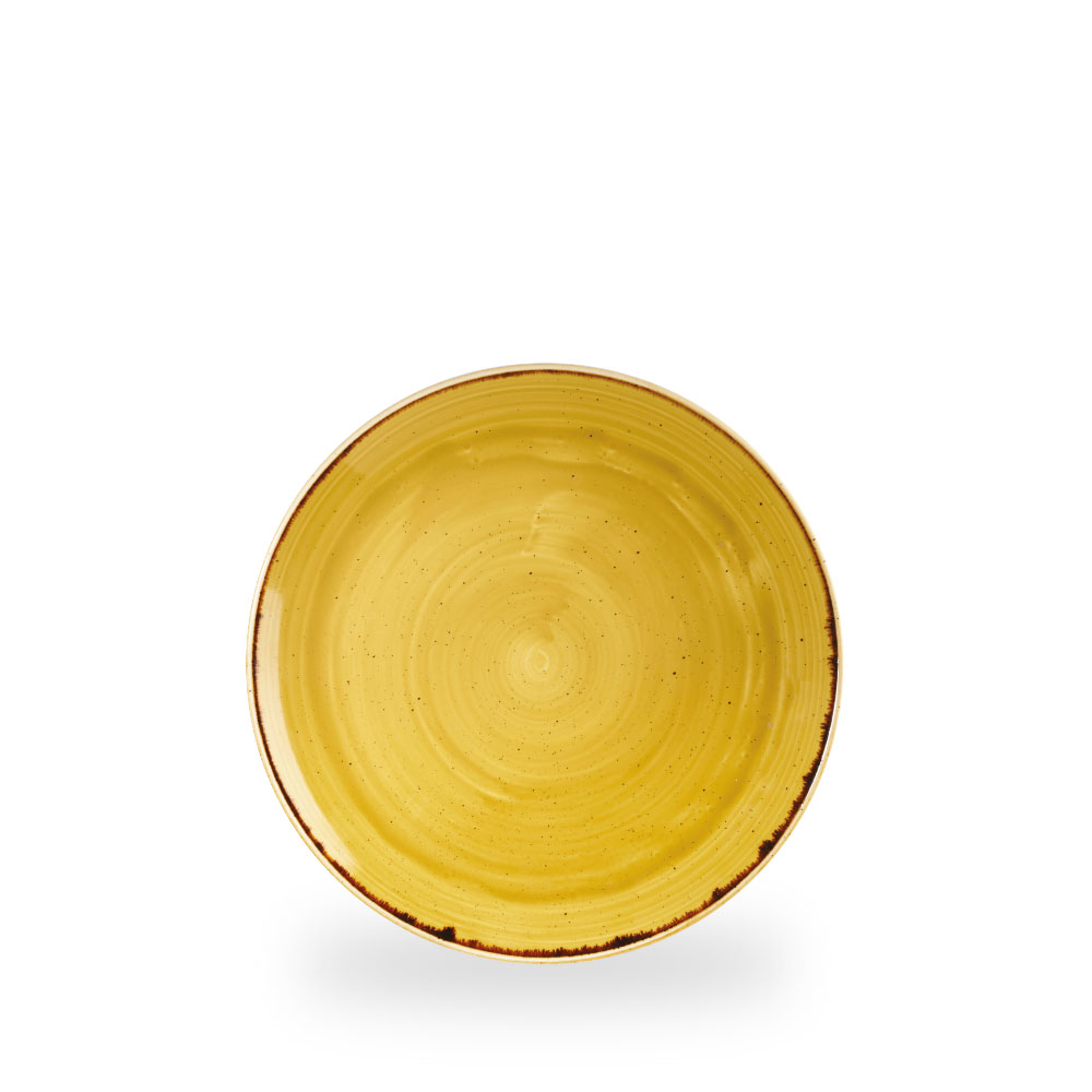 Churchill Stonecast Mustard Teller Flach Coup 21,7 cm