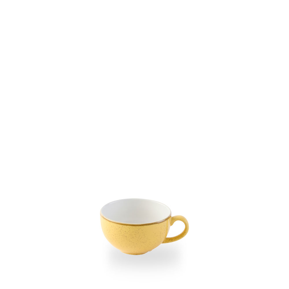 Churchill Stonecast Mustard Cappuccino Tasse 8Oz 