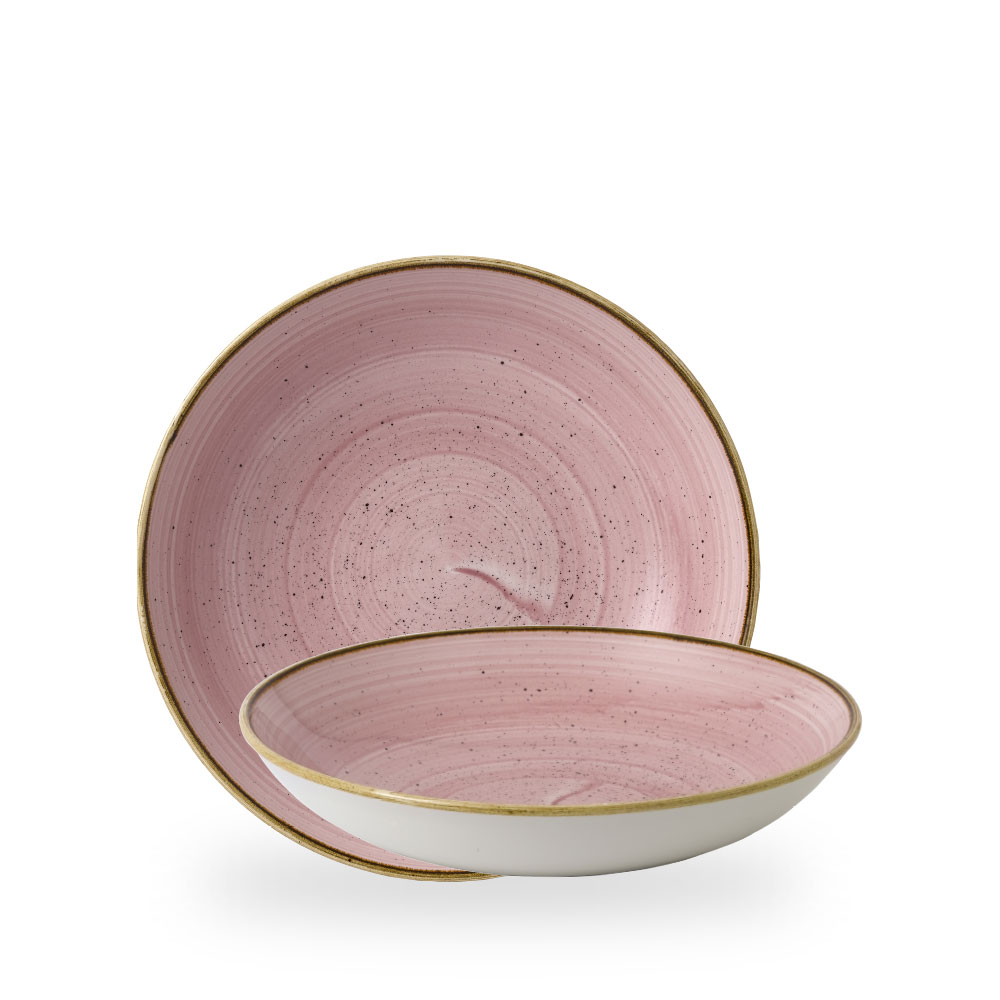 Churchill Stonecast Petal Pink Teller Tief Coup 24,8 cm