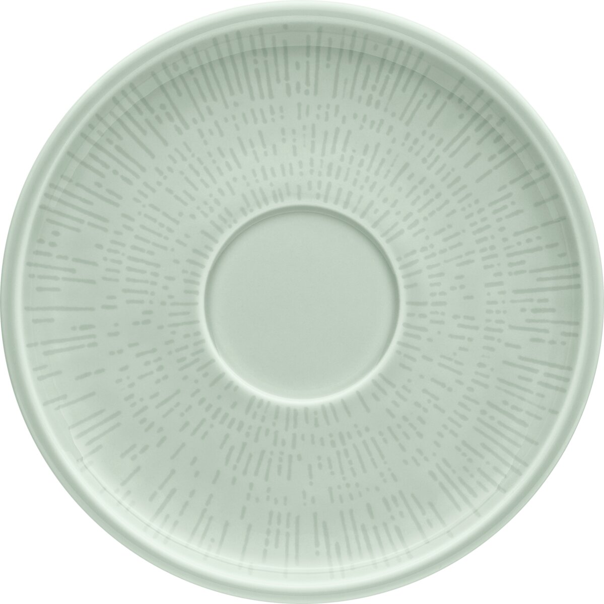 Shiro Glaze Frost - Kombi-Untertasse rund Struktur, 17 cm