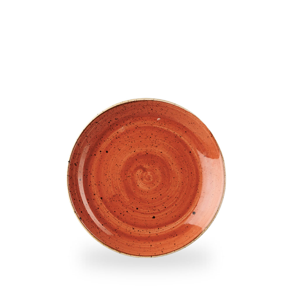 Churchill Stonecast Spiced Orange Teller Flach Coup 21,7 cm