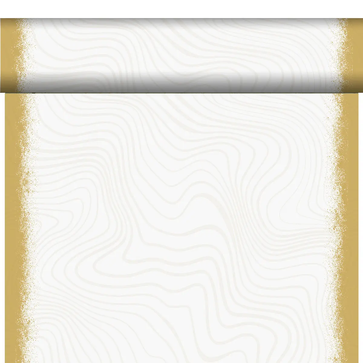 Tête-à-Tête Tischläufer BIO Dunicel - Sparkly white, 24 m x 40 cm, 20 Abschnitte