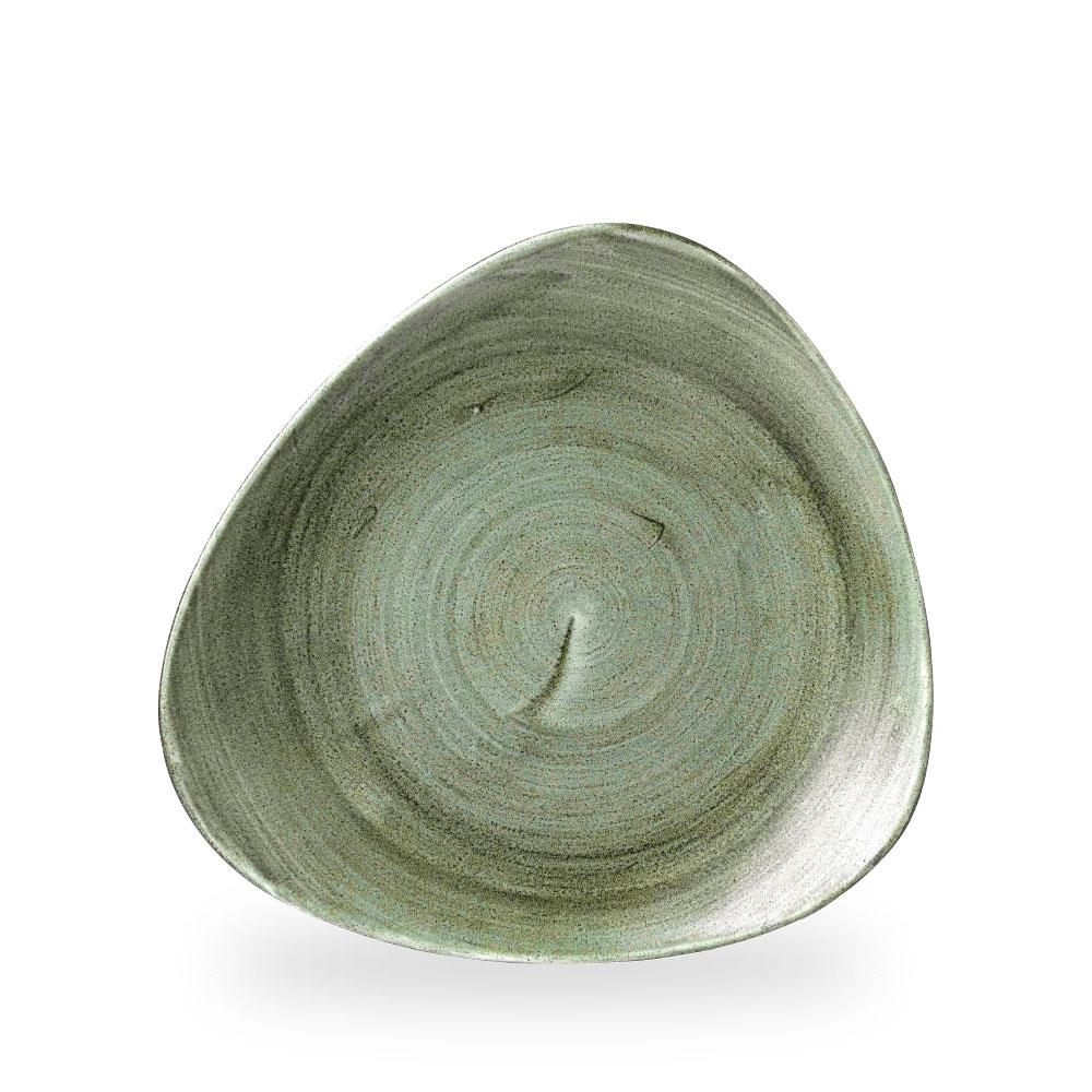 Churchill Stonecast Patina Burnished Green Teller Dreick. 26 cm