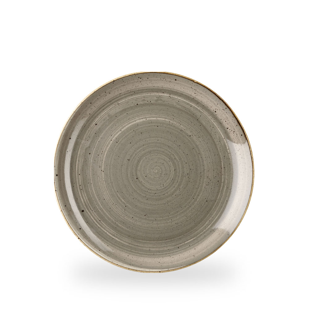 Churchill Stonecast Grey Teller Flach Coup 26 cm