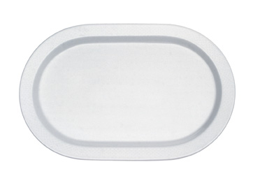 Easy White - Teller flach oval 37 cm