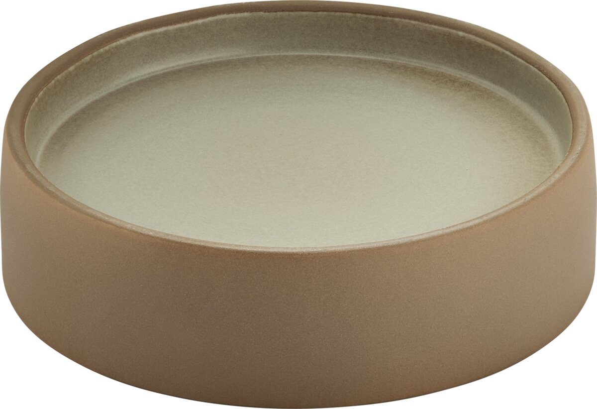 2in1 Beige-Grau - Teller flach, tief rund, 16 cm