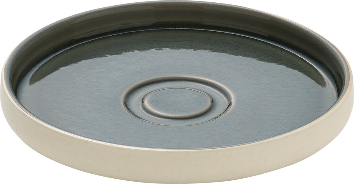 Nara Grey - Untertasse rund, grau, 15 cm