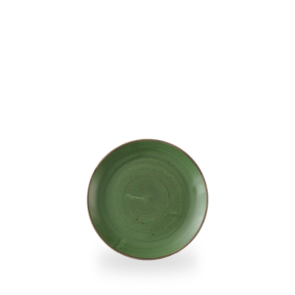 Churchill Stonecast Sorrel Green Teller Flach Coup 16,5 cm