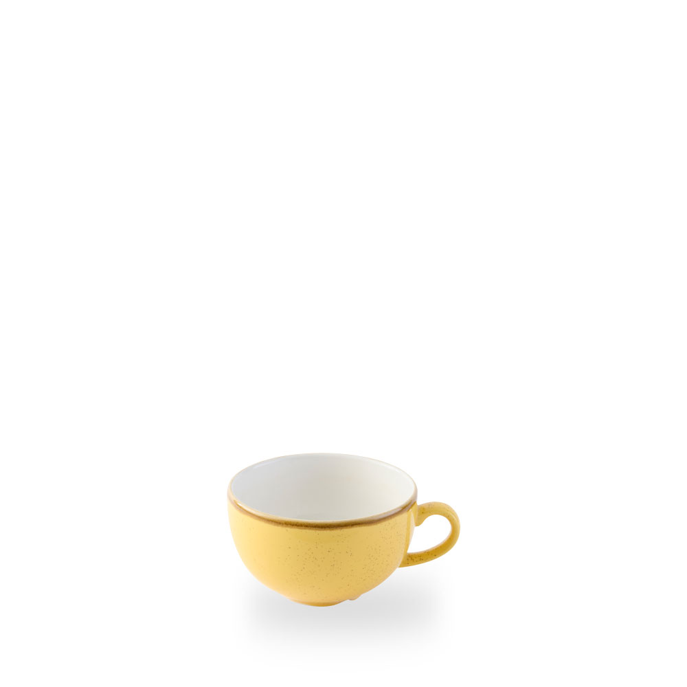 Churchill Stonecast Mustard Cappuccino Tasse 12Oz 