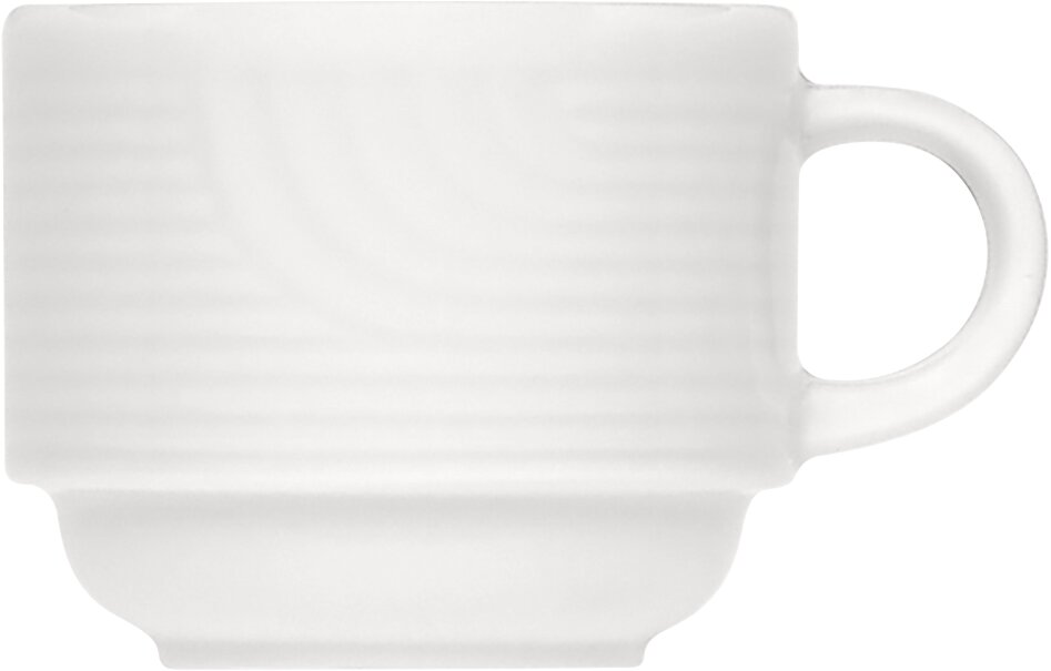 Carat - Obertasse stapelbar, Relief, 0.09 ltr.