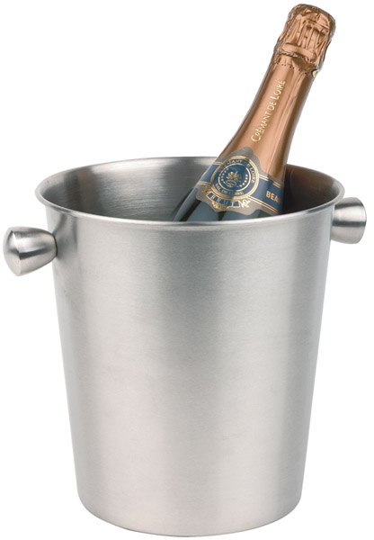 Wein- / Sektkühler, satiniert, Ø 20 / 15 cm, 4 ltr.