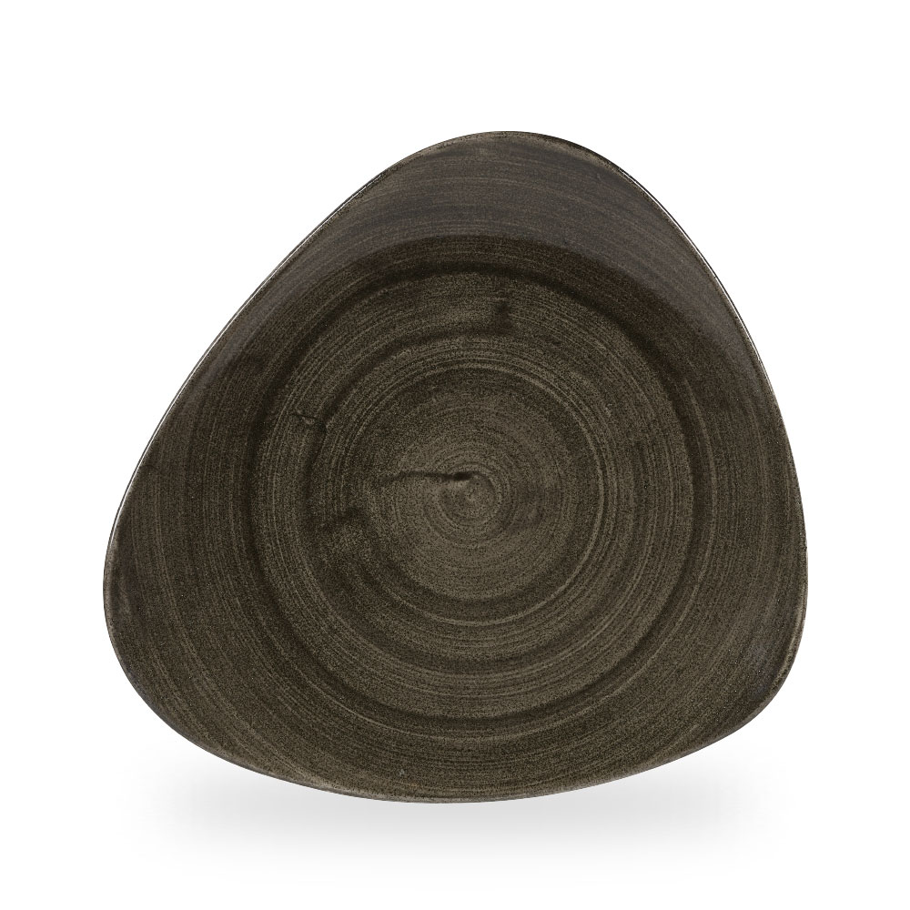 Churchill Stonecast Patina Iron Black Teller Dreieckig 31,1 cm