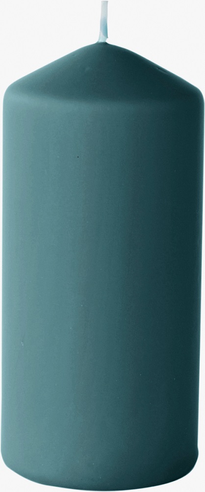 Stumpenkerzen matt, ocean teal