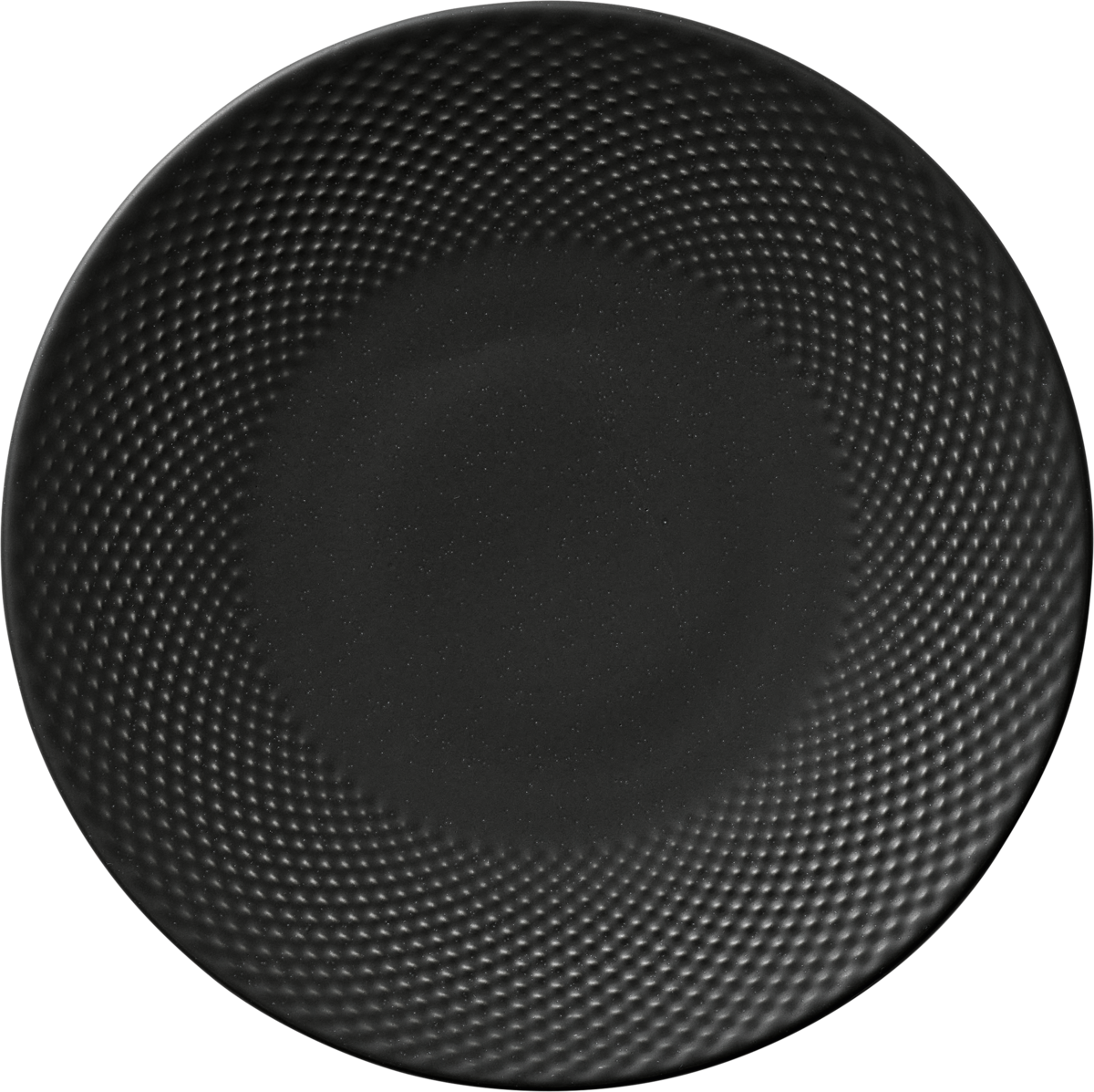 Pine - Teller flach rund coup Relief coal 24cm