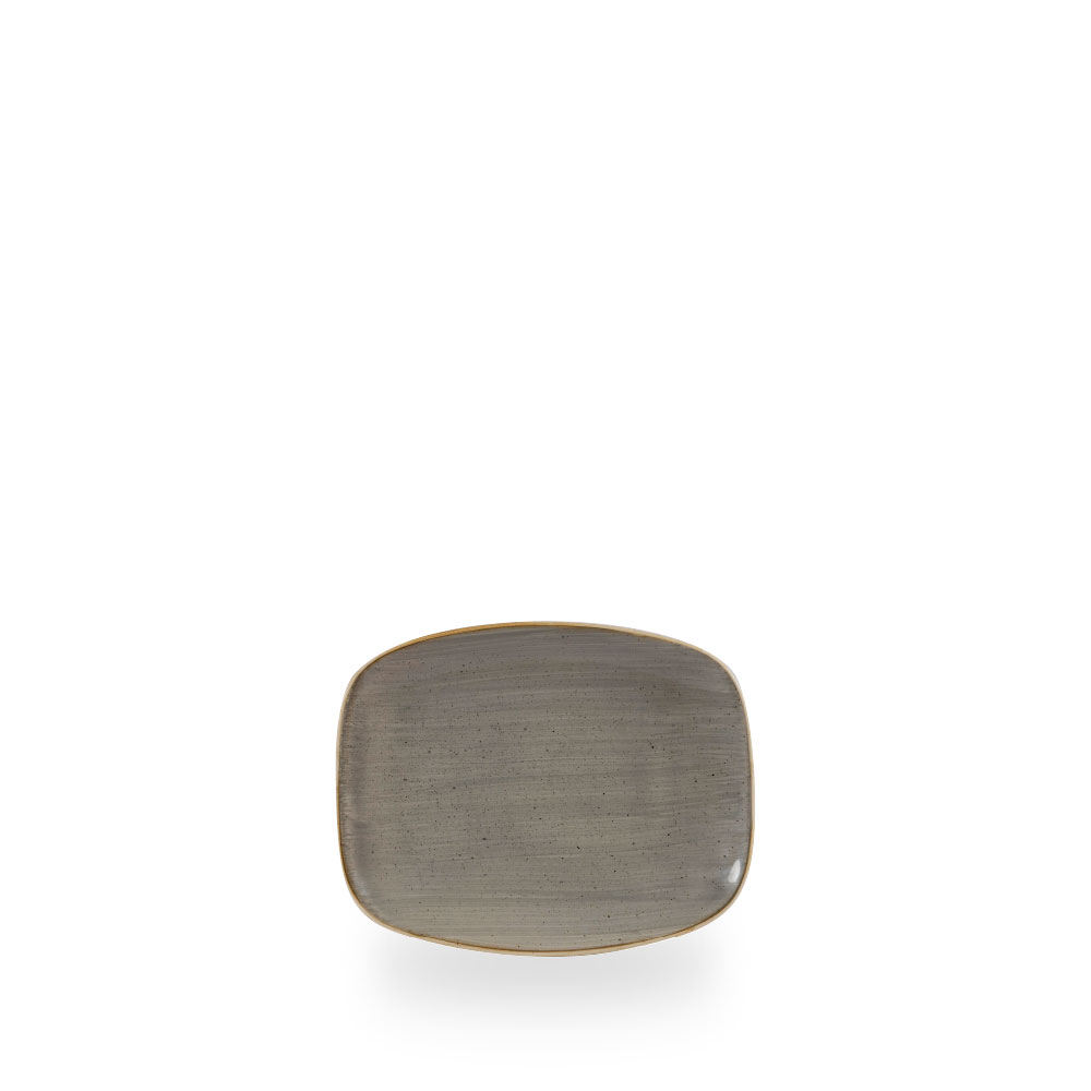 Churchill Stonecast Grey Oblong Chefs Platte 15.4 x 12.6 cm