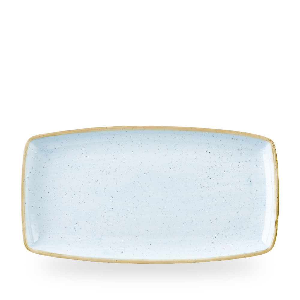 Churchill Stonecast Duck Egg Oblong Platte 34,5 cm