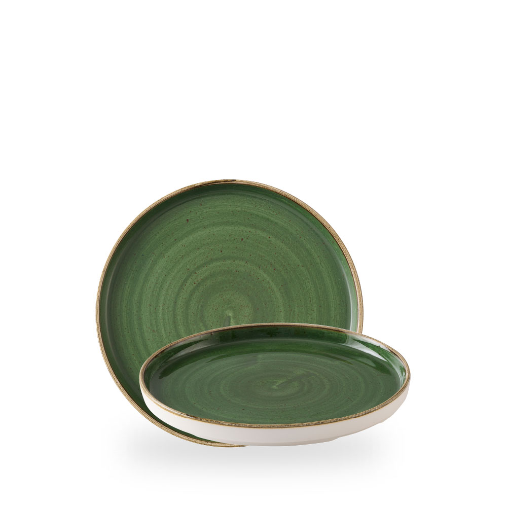 Churchill Stonecast Sorrel Green Teller Flach Mit Steilrand 21 cm