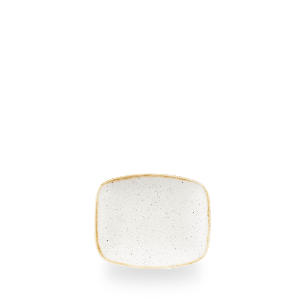 Churchill Stonecast Barley White Oblong Chefs Platte 15.4 x 12.6 cm