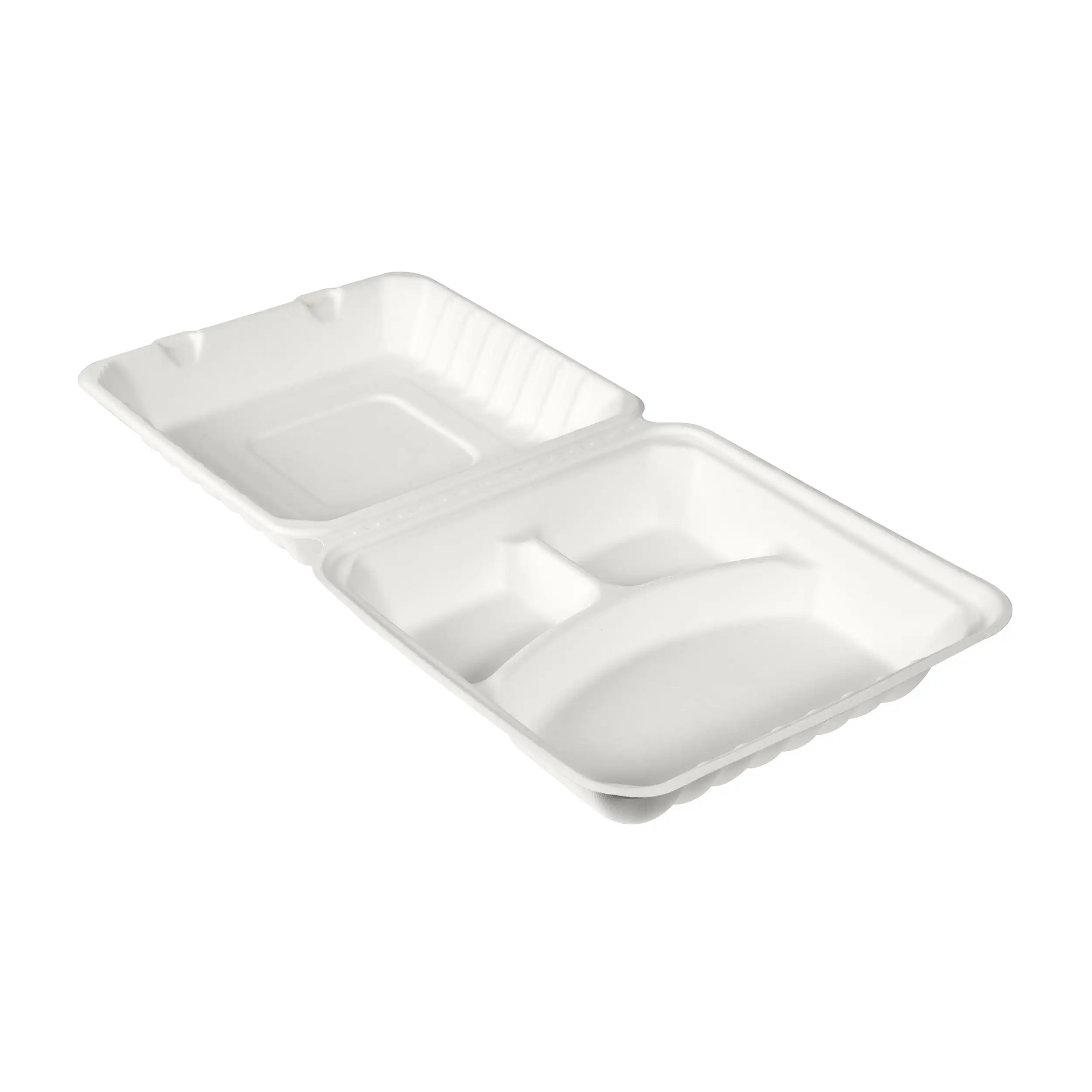 BioPak Menübox 350/120/120 ml, Bagasse