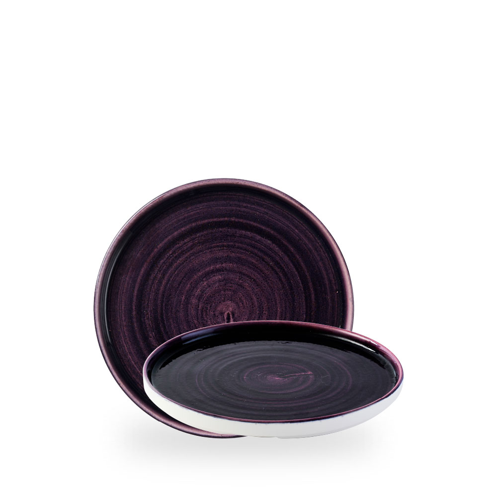 Churchill Stonecast Patina Deep Purple Teller Flach Mit Steilran 21 cm