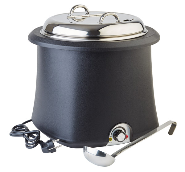 Elektrischer Suppentopf, 10 ltr., schwarz