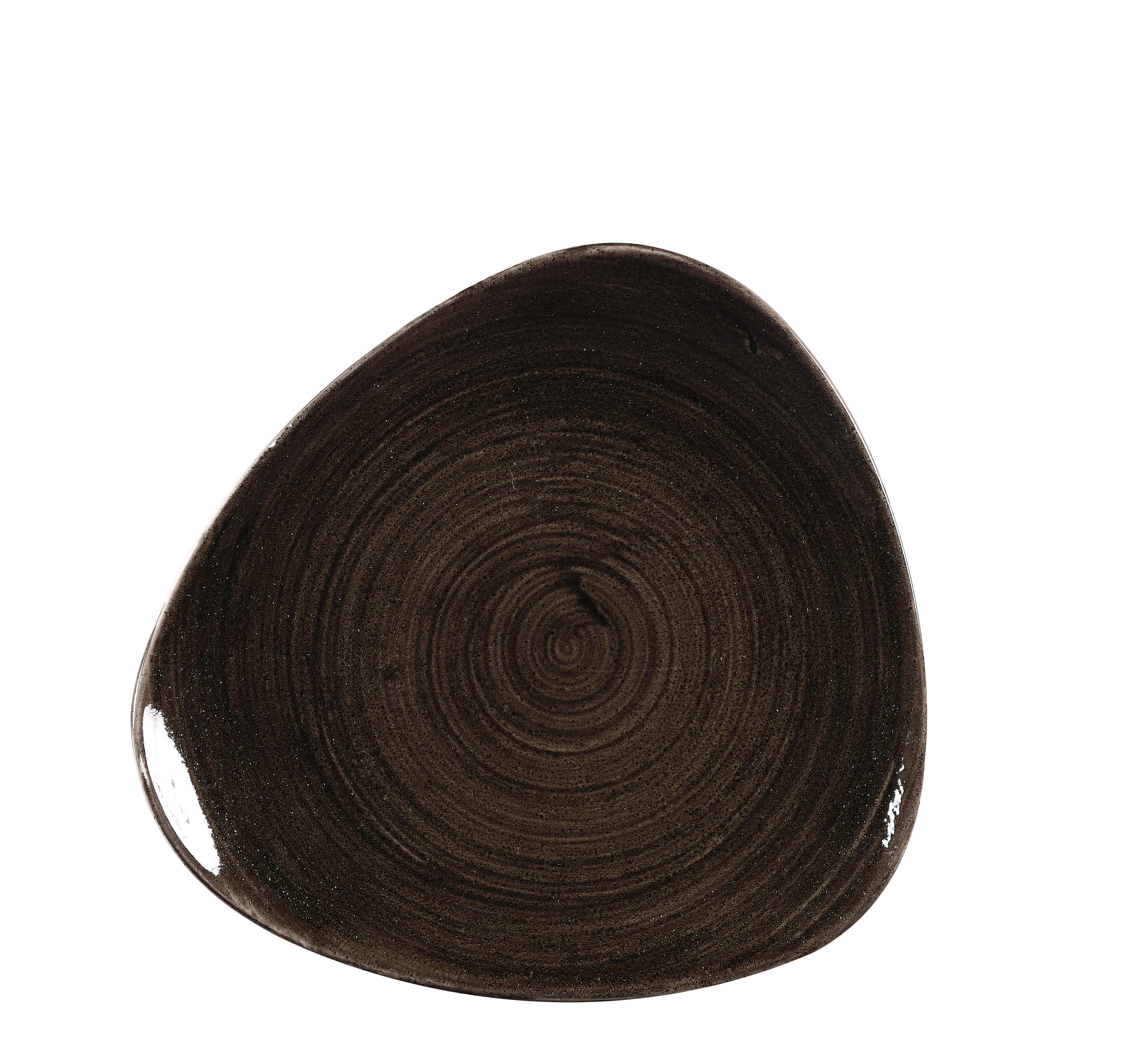 Churchill Stonecast Patina Iron Black Teller Dreieckig 22,9 cm