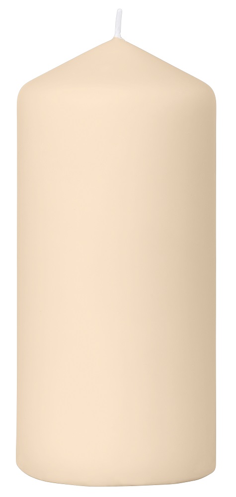Stumpenkerzen matt, sand
