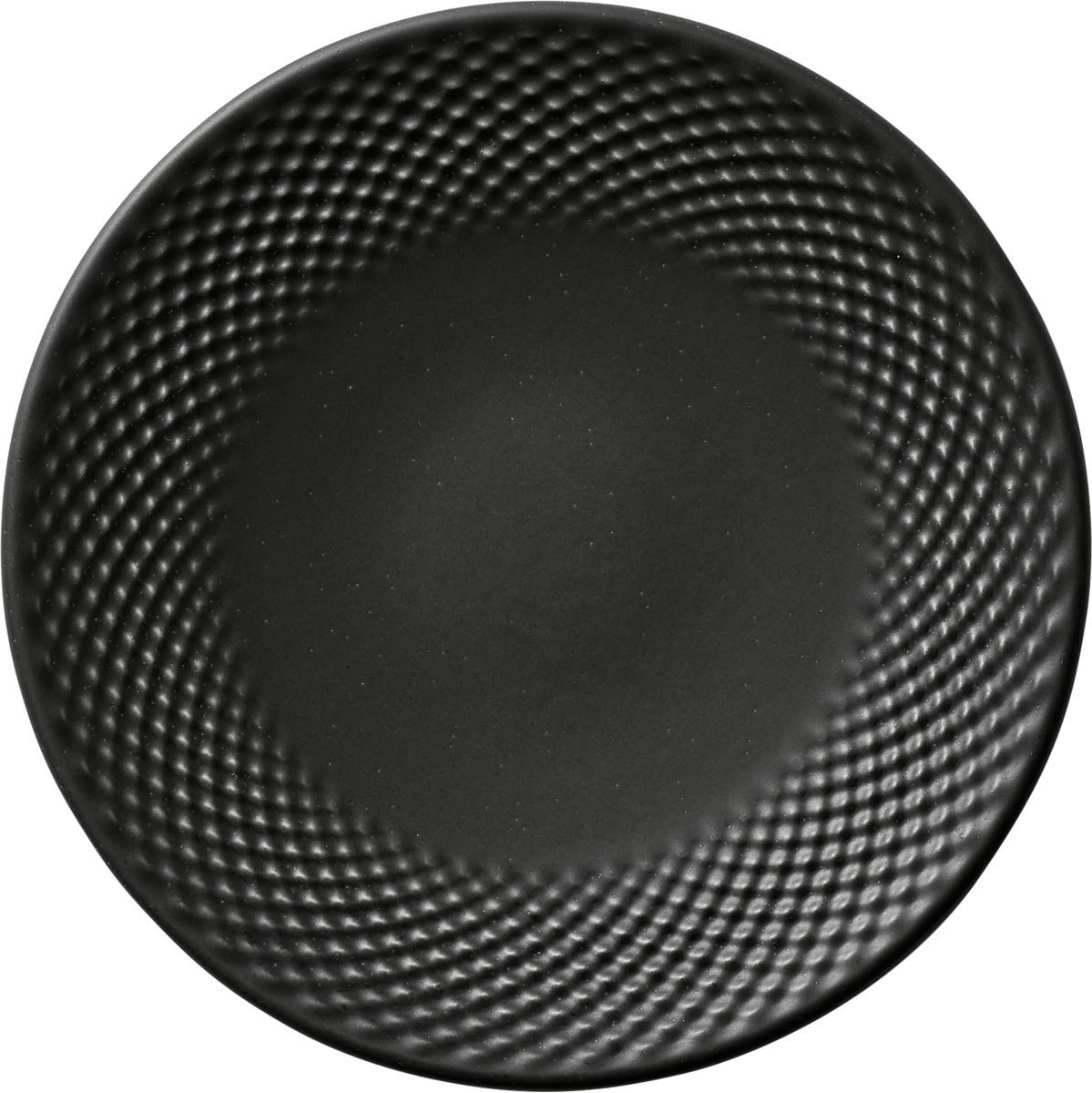Pine - Teller flach rund coup Relief coal 17cm