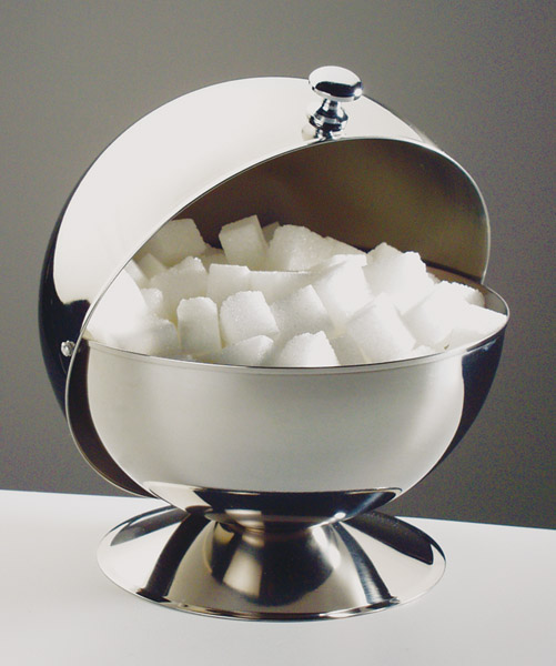 Zucker-Kugel mit Rolldeckel, Ø 13,5 cm
