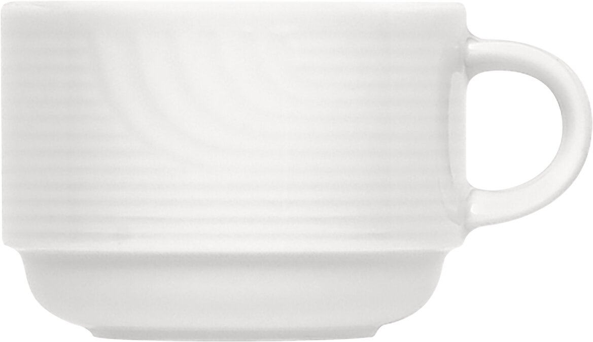 Carat - Obertasse stapelbar, Relief, 0.18 ltr.