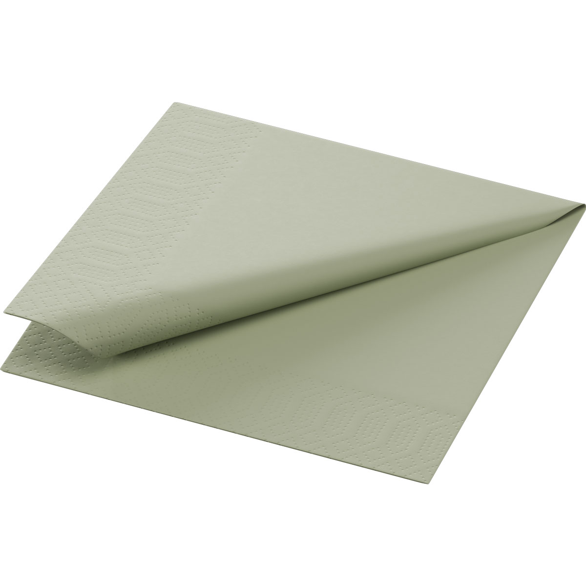 Zelltuchservietten, 24 x 24 cm, 3-lagig 1/4 Falz, pistachio green