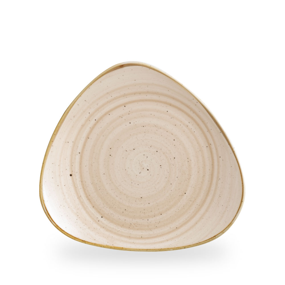 Churchill Stonecast Nutmeg Cream Teller Dreieck 26,5 cm