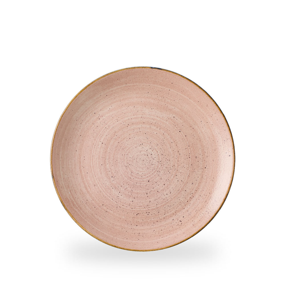Churchill Stonecast Raw Terracotta Teller Flach Coup 26 cm