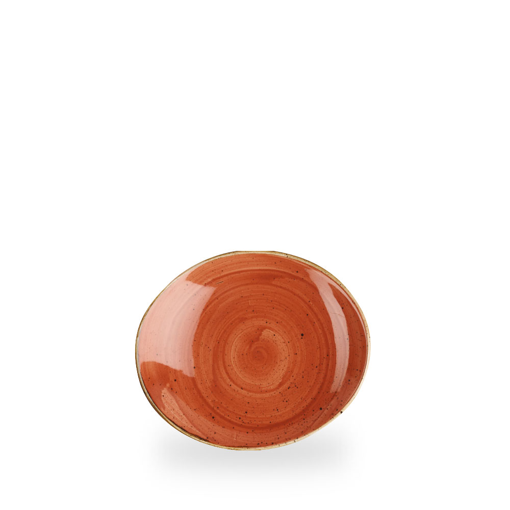 Churchill Stonecast Spiced Orange Teller Oval Coup 19,7 cm