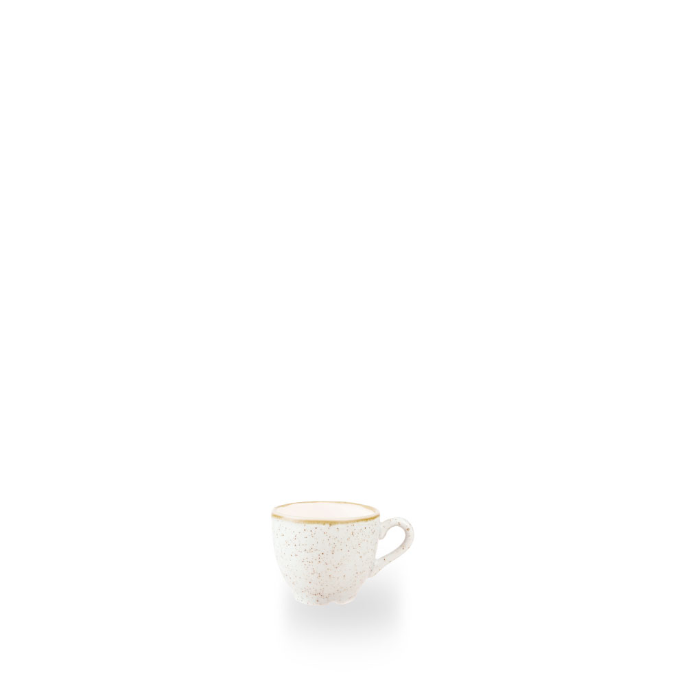 Churchill Stonecast Barley White Espresso Tasse 9Cl