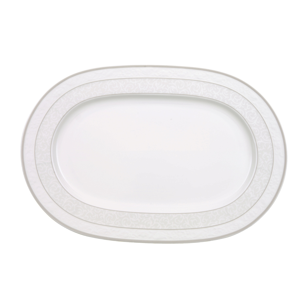 Gray Pearl - Platte oval, 35 x 24 cm