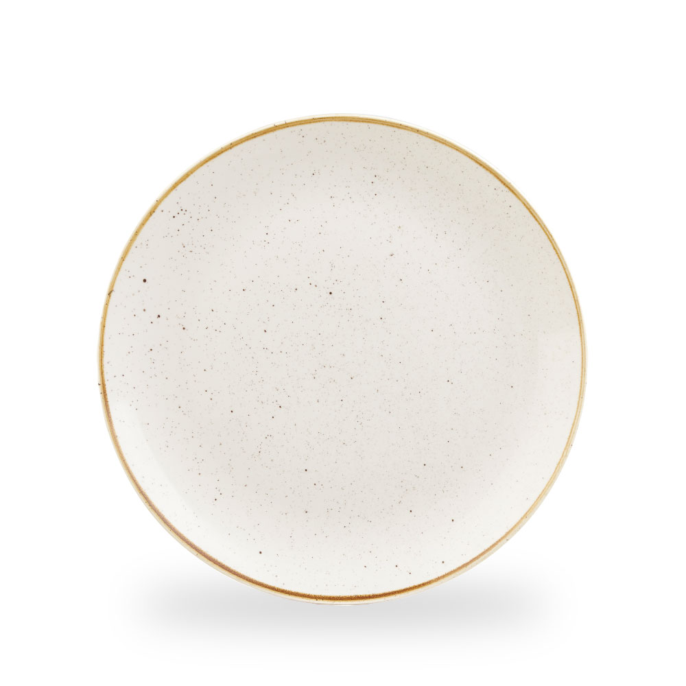 Churchill Stonecast Barley White Teller Flach Coup 28,8 cm cm