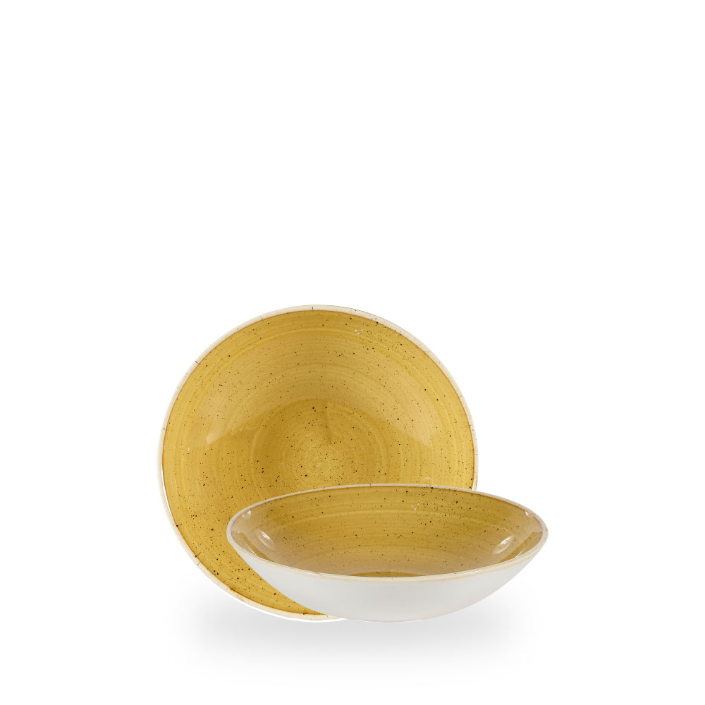 Churchill Stonecast Mustard Teller Tief Coup 18,2 cm