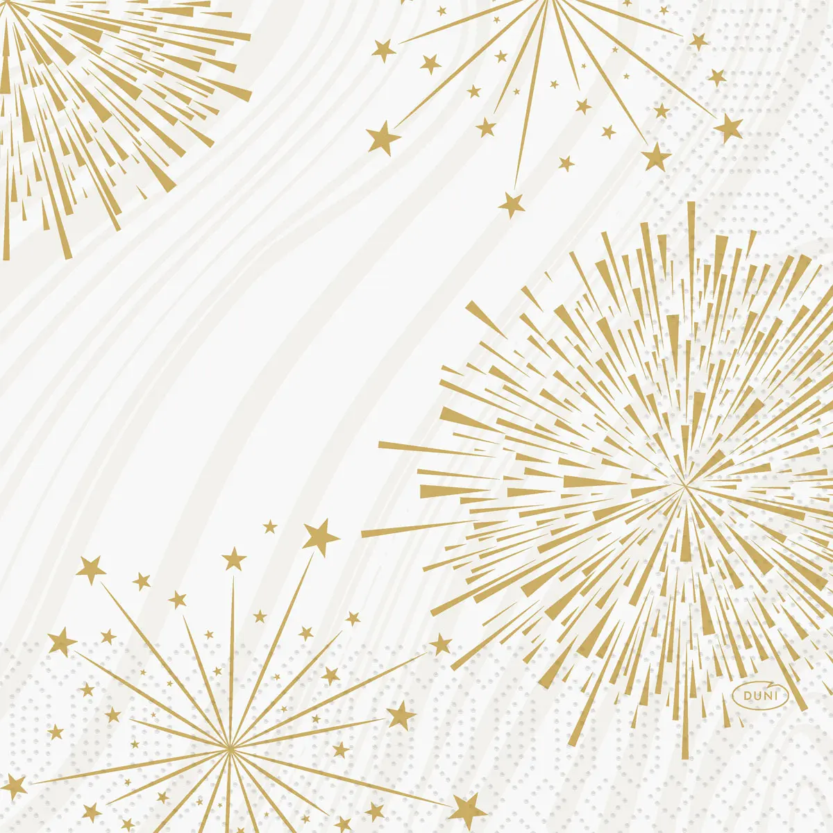 Zelltuchservietten - Sparkly white, 33 x 33 cm, 3-lagig, 1/4 Falz